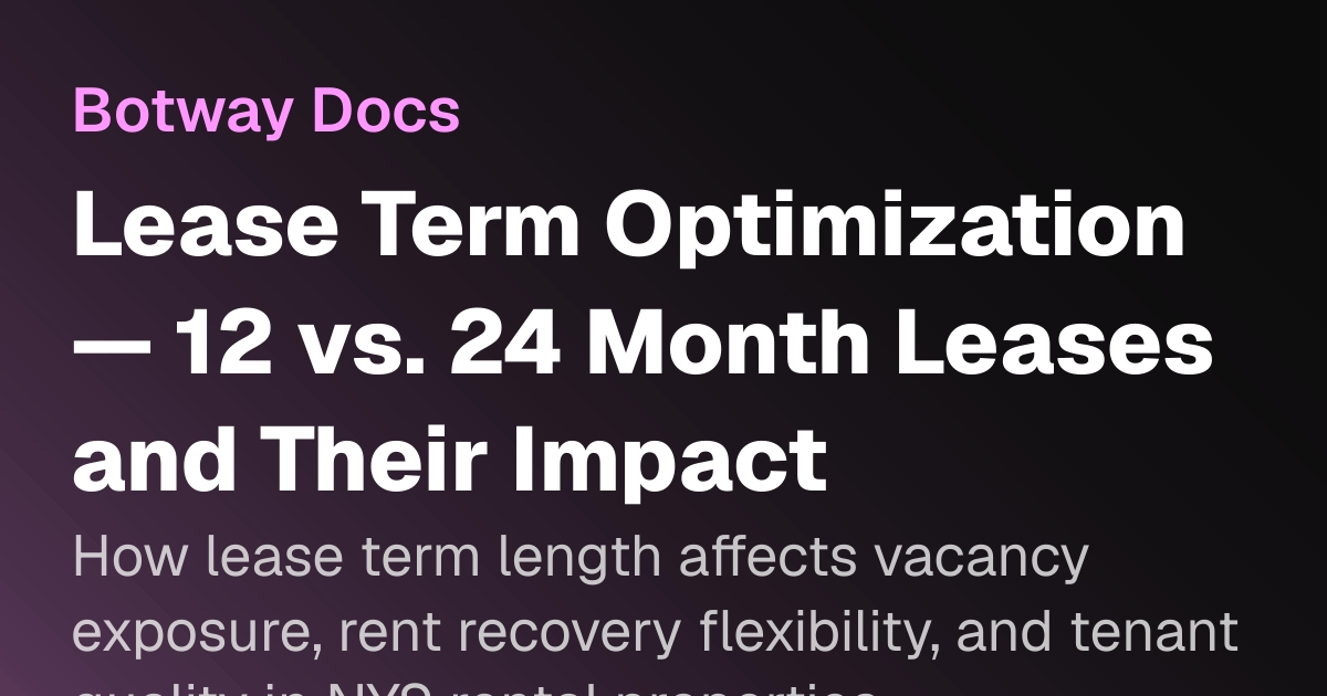 Lease Term Optimization — 12 vs. 24 Month Leases and Their Impact ...