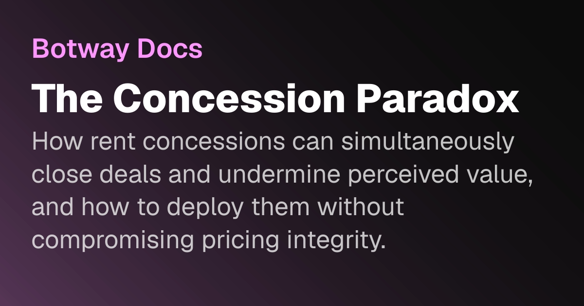 The Concession Paradox | Botway Docs